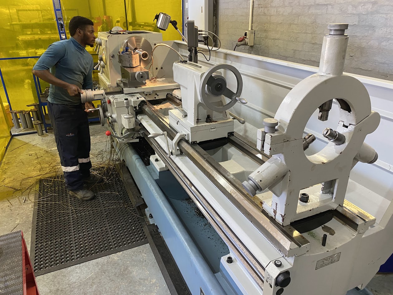 In-house lathe machining