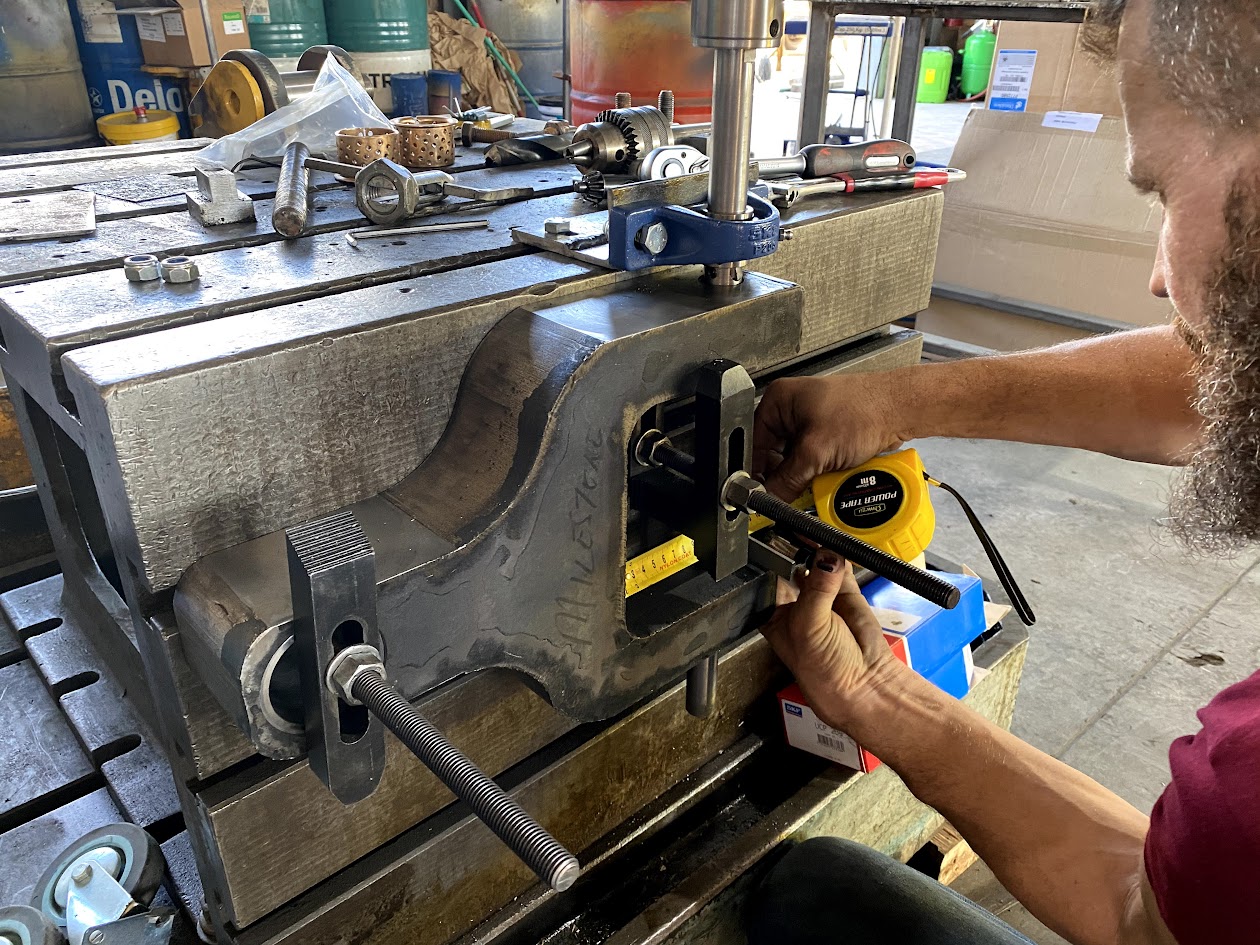 Precision boring of fabricated component